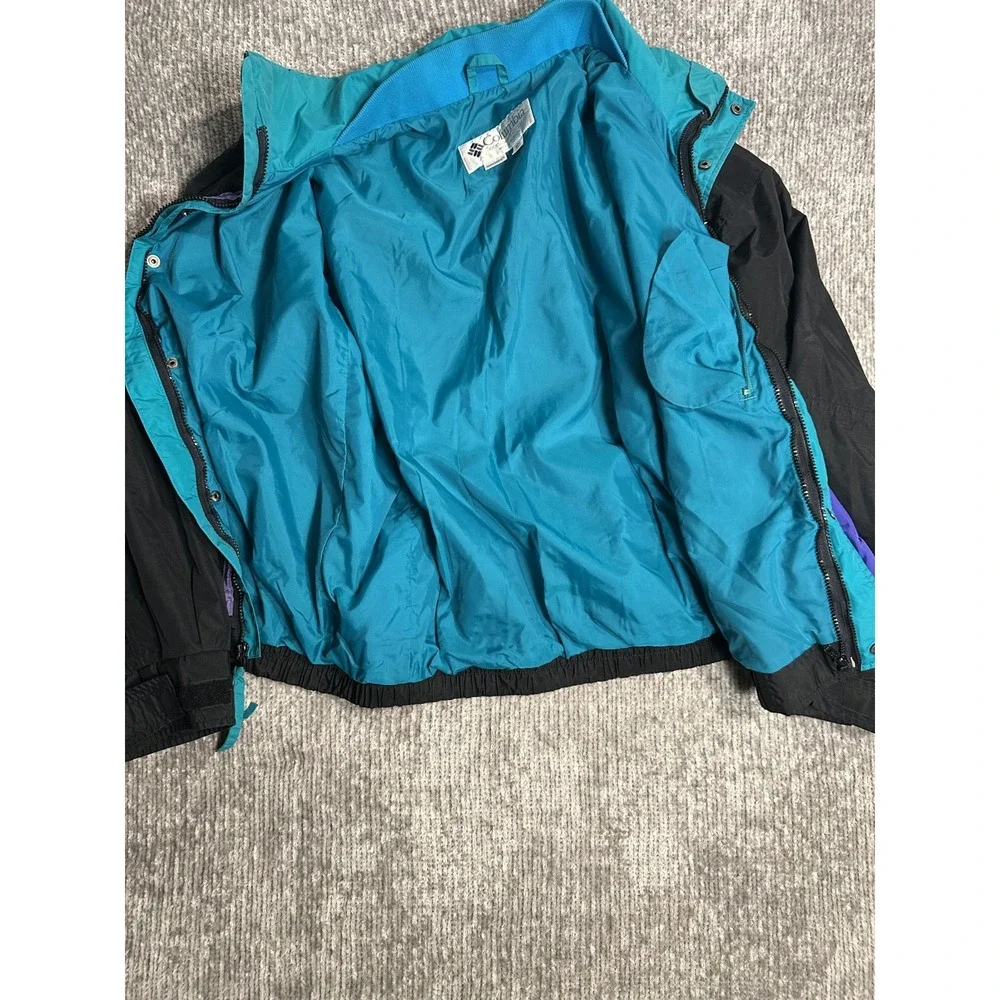 Columbia Bugaboo Mens Vintage Jacket Black Purple XL
